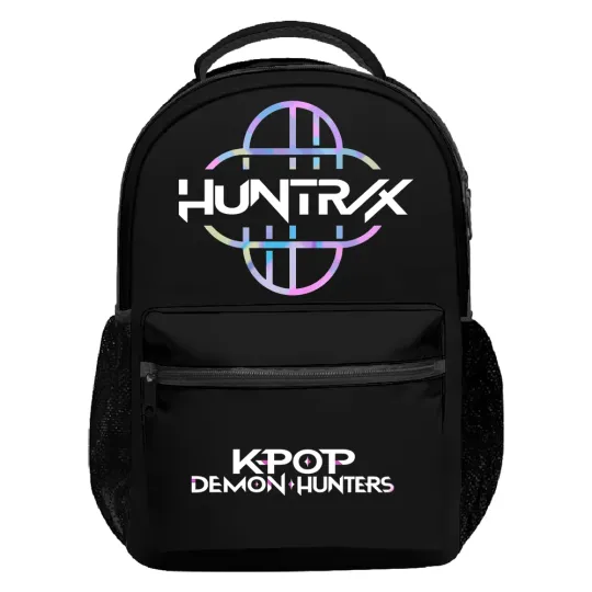 KPop Demon Hunters Huntrix Logo Backpack Unisex Casual