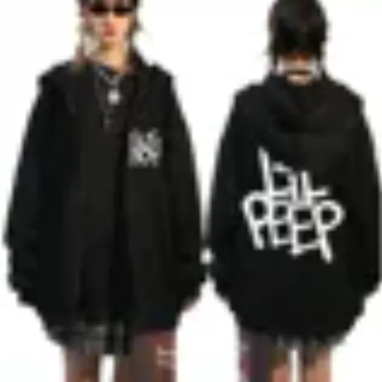 Rapper Lil Peep Graphic Zipper Hoody