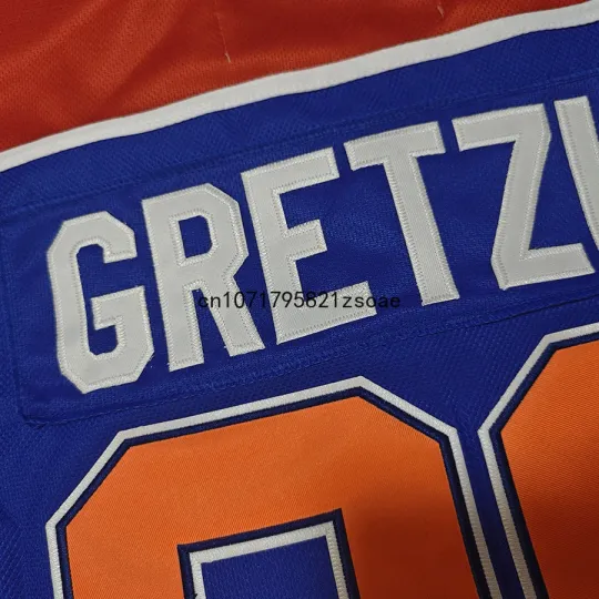 Wayne Gretzky Jersey Canada Edmonton Retro Ice Hockey Jerseys 11 Mark Messier Jersey 31 Grant Fuhr Jersey All Stitched Us M-3XL