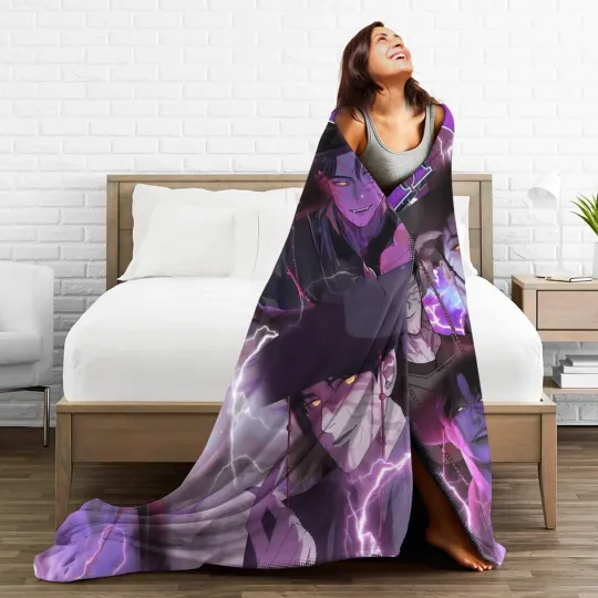 JINU Saja Boys Kpop Demon Hunters Fleece Blanket