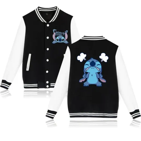 Stitch Disney Hoodie Baseball Jacket