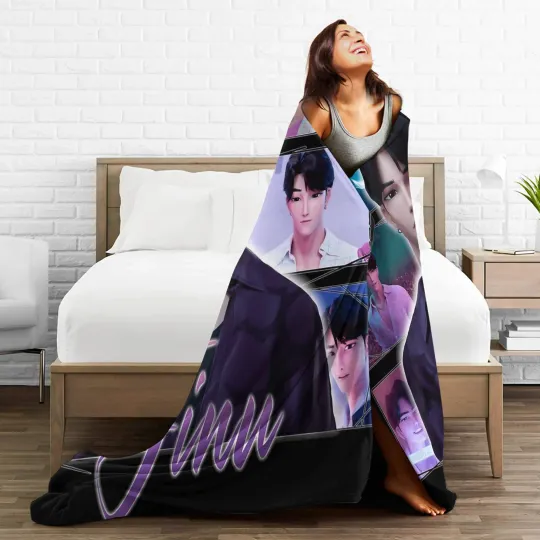 K-Pop Demon Hunters Jinu Saja Boys  Fleece Blanket