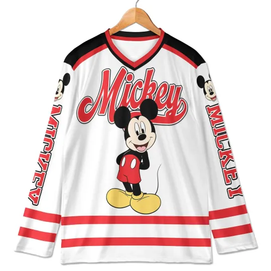 Discover Disney Micky Mouse Hocky Player Jersey