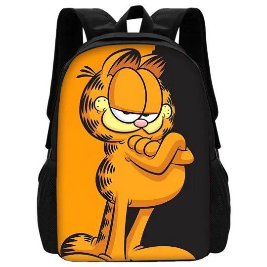 Child School Cartoon Garfield Backpackls