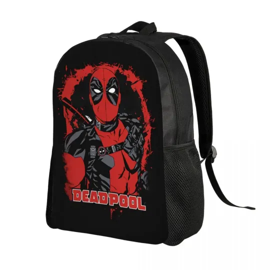 Deadpool Anime Travel Backpack for Students and Adults