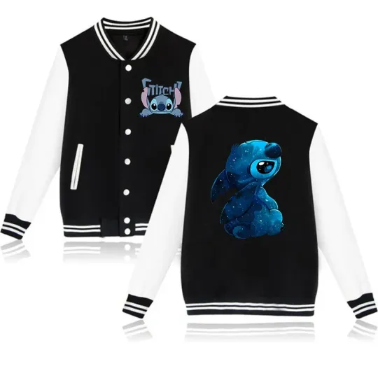 Stitch Disney Hoodie Baseball Jacket