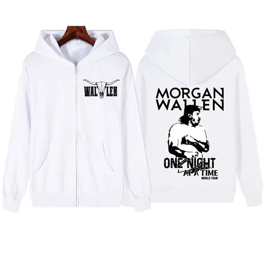 Wallen Western One Thing At A Time Zipper Hoodie