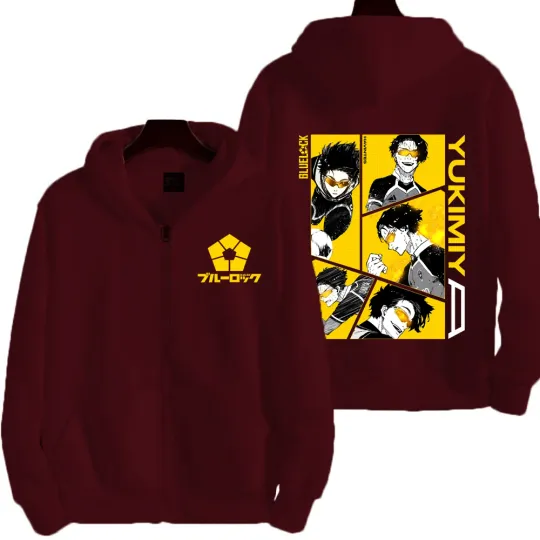 Blue Lock Yukimiya Kenyu Men Zipper Hoodie