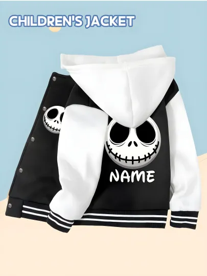 Disney's The Nightmare Before Christmas Skeleton Baseball Jacket