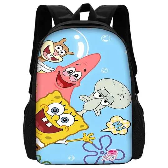 Cartoon Cute Child School Backpack, Spongebob Movie Backpack