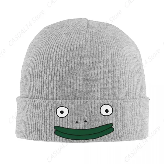 Printed Knit Beanie Hat - Unisex Thermal Retro Cap for Autumn Winter