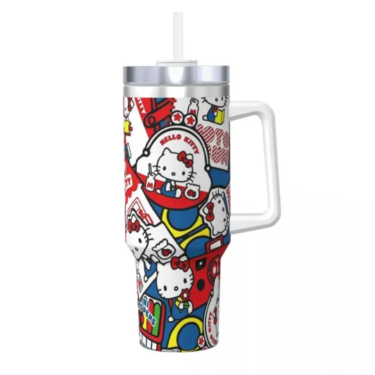 Hello Kitty  Tumblers 40 oz With Handle | Christmas Gift