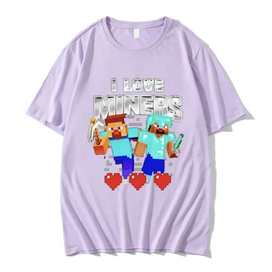 I Love Miners Print Tshirt