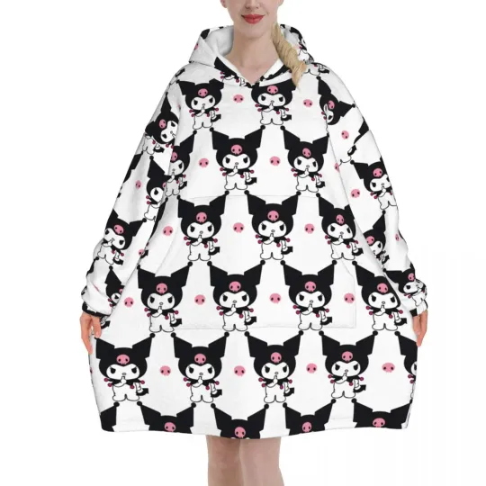 Funny Kuromi Blanket Hoodie