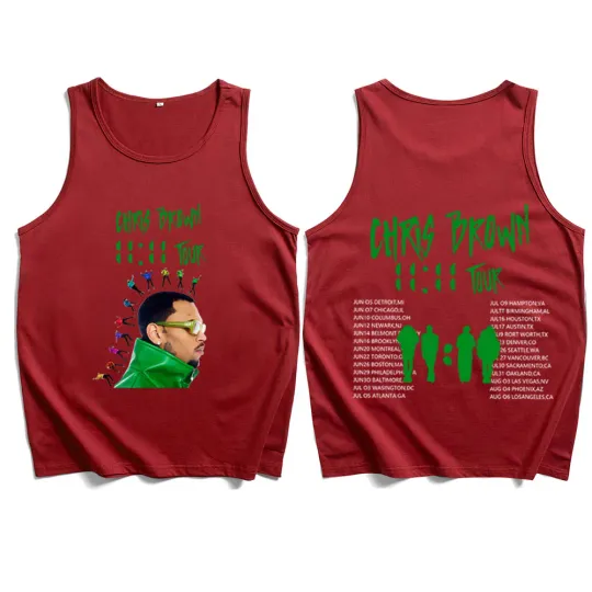 Chris Brown 11:11 Tour 2024 Tank Tops