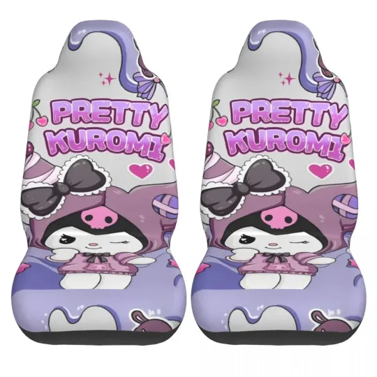 Sanrio Kuromi Purple Car Seat Covers