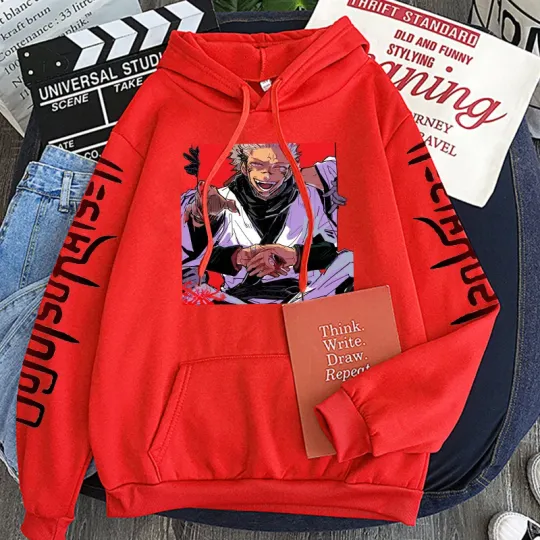 Anime Jujutsu Satoru Choso Yuji Itadori Manga Hoodies Sweatshirts Women Harajuku Cartoon Clothing Winter Warm Hoodies
