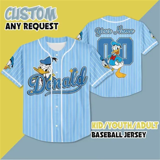 Customized Donald Duck Legendary Series Scrooge McDuck Classic Baseball Jerseys