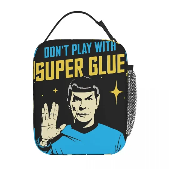Discover Don't Play With Super Glue Stars Treks Insulated Lunch Bag