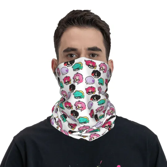 Saja Boys Group Chibi Face Mask Scarf