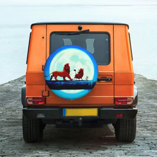 The Lion King Simba Spare Wheel Tire Cover for Toyota RAV4 Prado Cartoon Movie Jeep