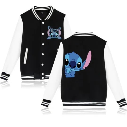 Stitch Disney Hoodie Baseball Jacket
