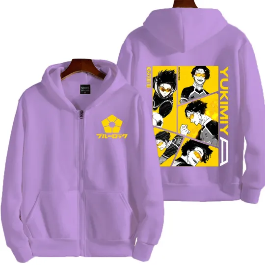 Blue Lock Yukimiya Kenyu Men Zipper Hoodie