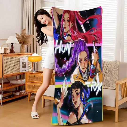 Kpop demon Hunters Beach Towel