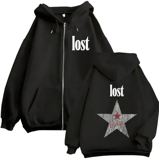 Mgk Lost Americana Logo 2025 Zipper Hoodie