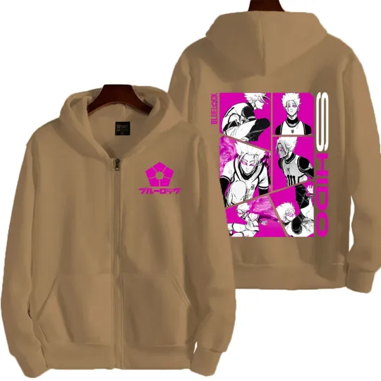 Blue Lock Shido Ryusei Men Zipper Hoodie