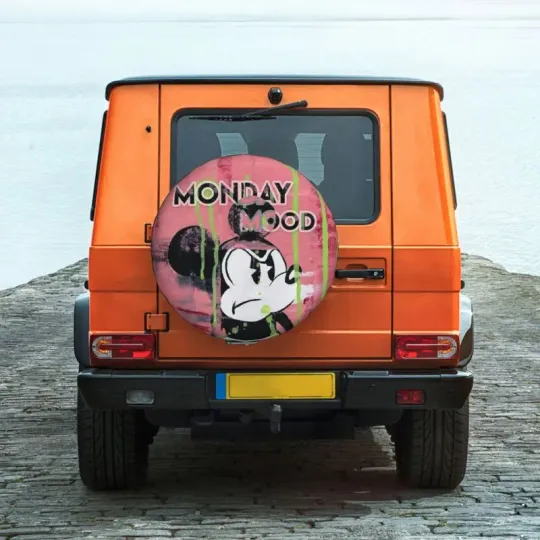 Mickey Mouse Spare Tire Cover for Toyota Land Cruiser Jeep RV SUV Trailer Car Wheel Protector Covers