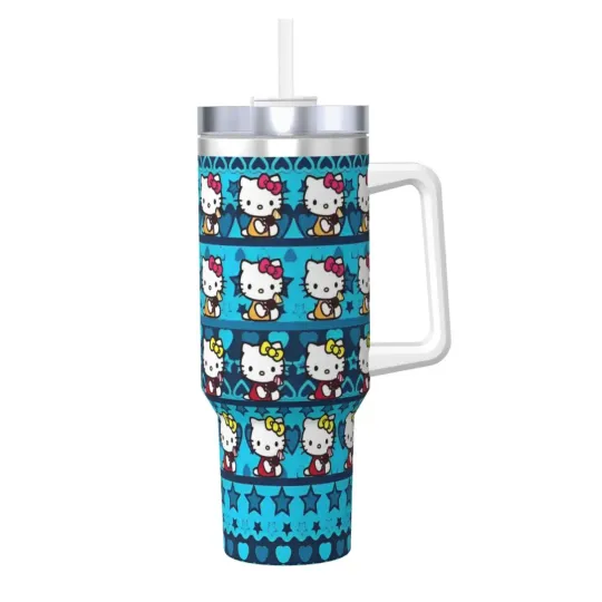 Hello Kitty  Tumblers 40 oz With Handle | Christmas Gift