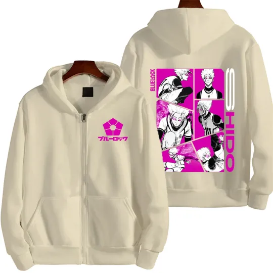 Blue Lock Shido Ryusei Men Zipper Hoodie