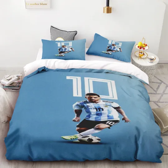 Football Star Messi Soccer Bedding Set