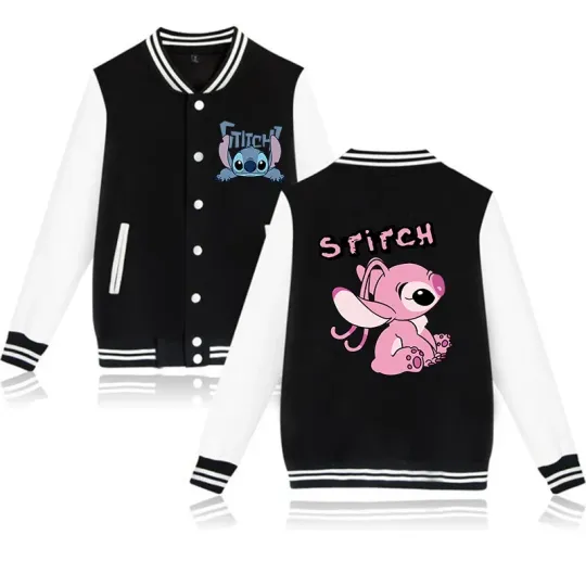 Stitch Disney Hoodie Baseball Jacket