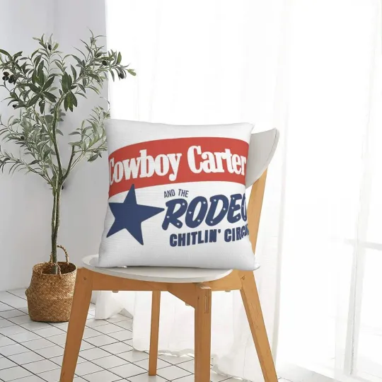 Beyonce Cowboy Carter Logo Throw Pillow