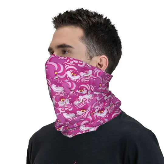 Cheshire Cat Cartoon Face Mask Scarf