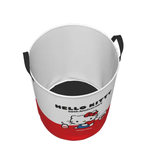 Hello Kitty 50th Anniversary Collapsible Laundry Basket for Kids Toys Storage