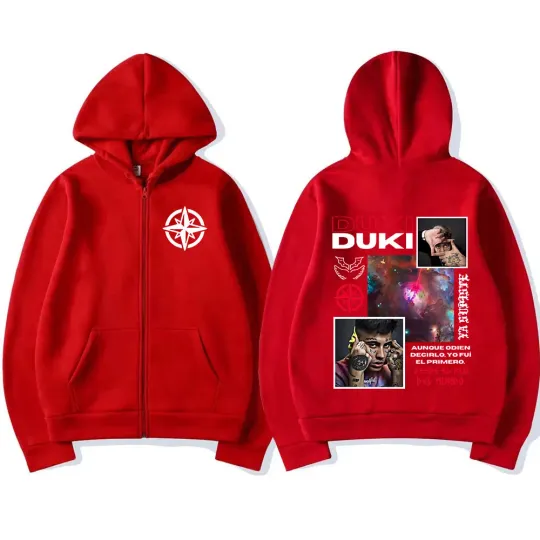 Rapper Duki Tour Album Zip Up Hoodies