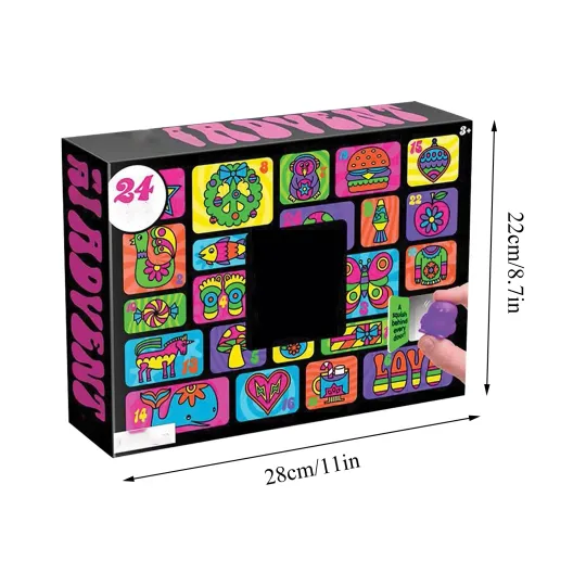 Needoh Advent Calendar 2025 Squeeze Toy Set Christmas Countdown 24 Days Of Surprise Blind Boxes Children's Christmas Gift
