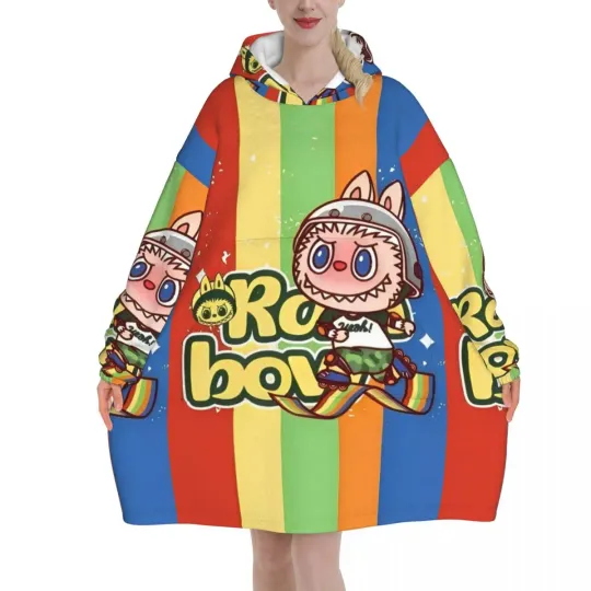 Oversized Labubu Blanket Hoodie