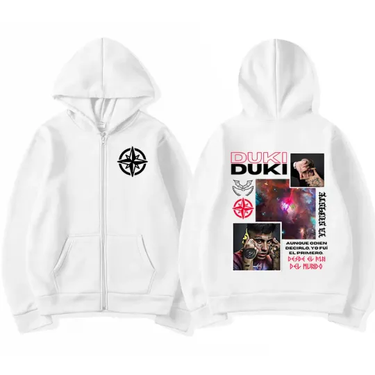 Rapper Duki Tour Album Zip Up Hoodies