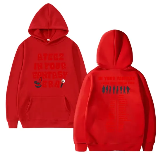 Korea Ateez 2025 World Tour Double Sided printed Hoodies