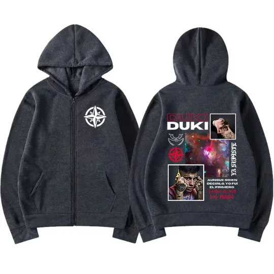 Rapper Duki Tour Album Zip Up Hoodies