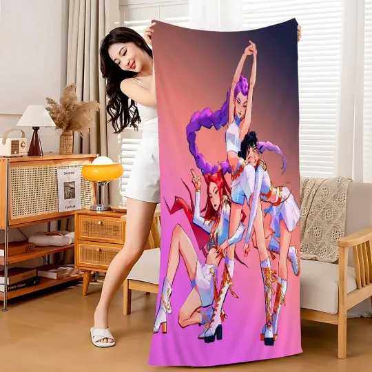 Kpop demon Hunters Beach Towel