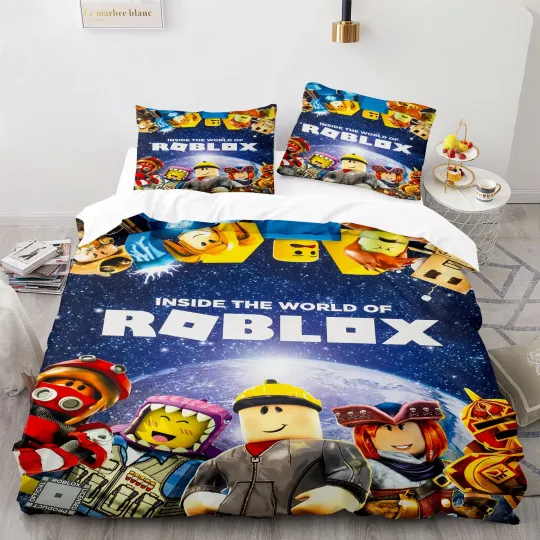 Roblox Anime Bedding Set Student Dormitory Bed Sheet