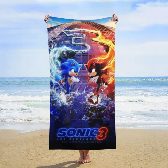 Towel Beach Towels Large S-Sonics The Hedgehogs Travel