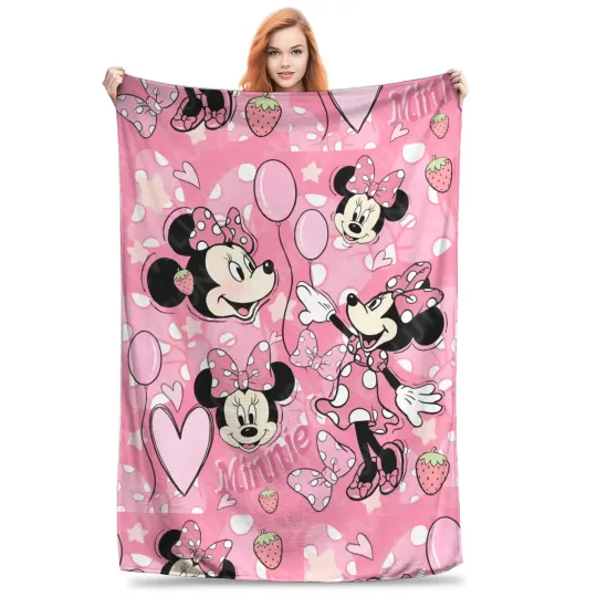 minnie mouse daisy Blanket Multiple Sizes Super Soft and Warm  Throw Blankets for Couch Sofa and Bed