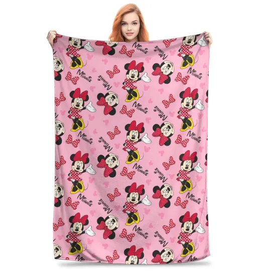 minnie mouse daisy Blanket Multiple Sizes Super Soft and Warm  Throw Blankets for Couch Sofa and Bed