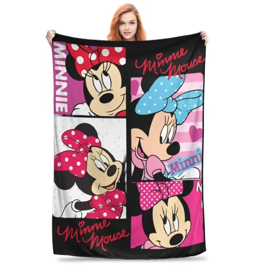 minnie mouse daisy Blanket Multiple Sizes Super Soft and Warm  Throw Blankets for Couch Sofa and Bed